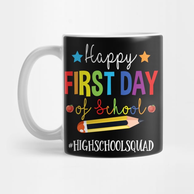 High School Teacher Squad Happy 1st Day Of School Pencil by TeeaxArt